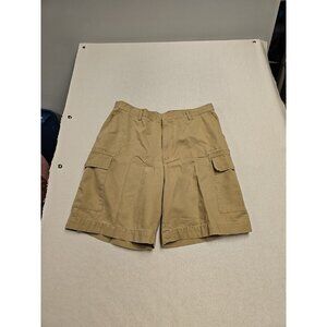 Nautica Men's Khaki Cargo Shorts Baggy Size 36 Loose Fit